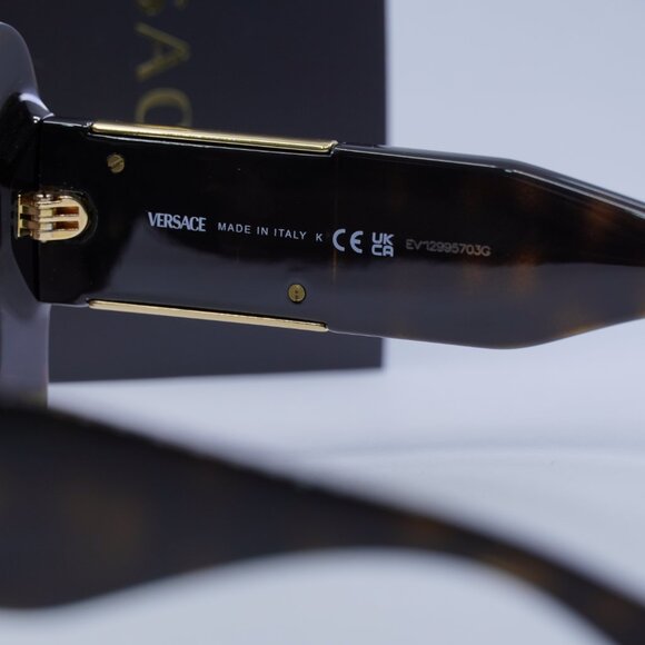 Versace VE4405 108/73 Square Sunglasses – Havana/Dark Brown main image 8